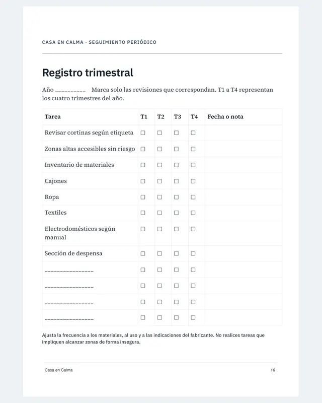 Página 16, revisión trimestral